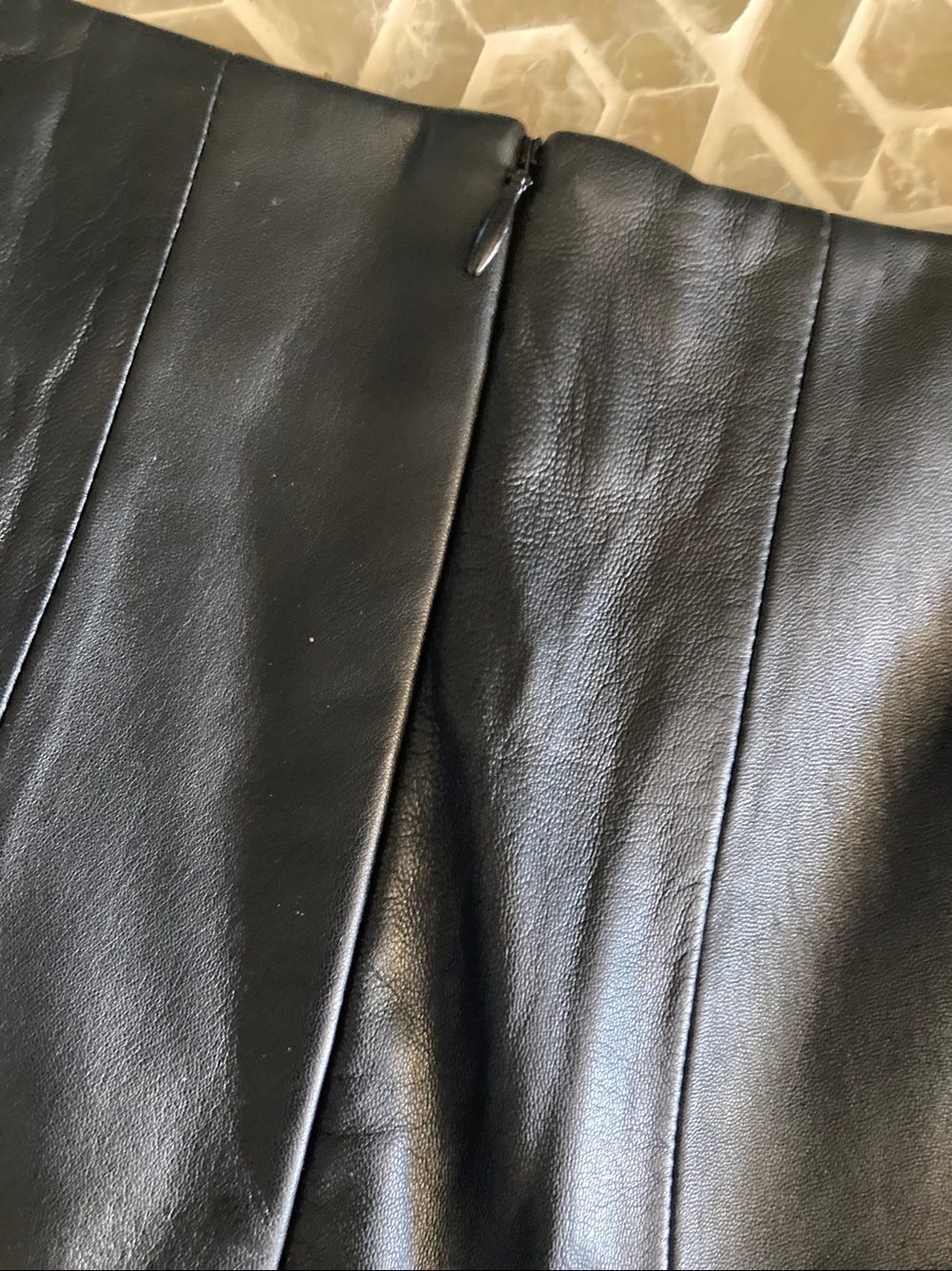 NEW! Bagatelle Y2K Genuine Leather Flounce Skirt (16) - Picture 8 of 10